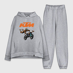 Женский костюм оверсайз KTM МОТОКРОСС Z, цвет: меланж