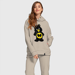 Женский костюм оверсайз Wu-Tang Bear, цвет: миндальный — фото 2