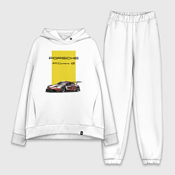 Женский костюм оверсайз Porsche Carrera 4S Motorsport, цвет: белый