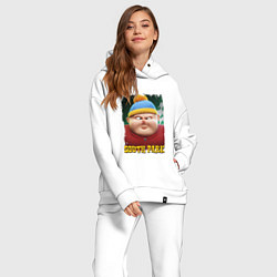 Женский костюм оверсайз Eric Cartman 3D South Park, цвет: белый — фото 2