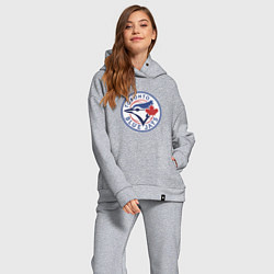 Женский костюм оверсайз Toronto Blue Jays, цвет: меланж — фото 2