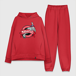 Женский костюм оверсайз Brevard County Manatees - baseball team, цвет: красный
