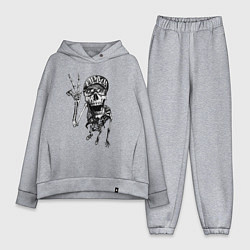 Женский костюм оверсайз Skeleton dude