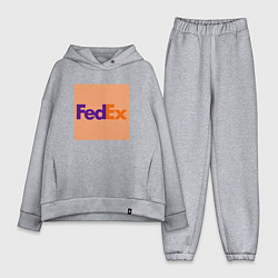 Женский костюм оверсайз Fed Ex, цвет: меланж