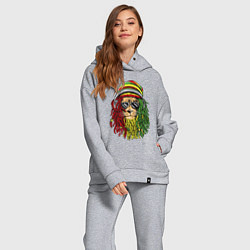 Женский костюм оверсайз Rasta lioN, цвет: меланж — фото 2