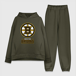 Женский костюм оверсайз Boston Bruins , Бостон Брюинз, цвет: хаки