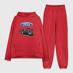 Женский костюм оверсайз Ford Performance Motorsport, цвет: красный