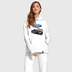 Женский костюм оверсайз Ford Performance Motorsport цвета белый — фото 2