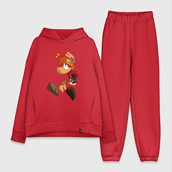 Женский костюм оверсайз Rayman Рэйман Legends, цвет: красный