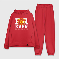 Женский костюм оверсайз Manchester United FOREVER NOT JUST WHEN WE WIN, цвет: красный