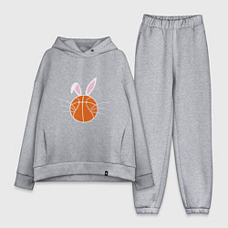 Женский костюм оверсайз Basketball Bunny, цвет: меланж