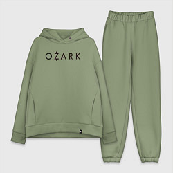 Женский костюм оверсайз Ozark black logo