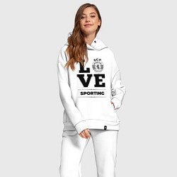 Женский костюм оверсайз Sporting Love Классика, цвет: белый — фото 2