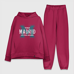 Женский костюм оверсайз Team Madrid, цвет: маджента