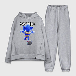 Женский костюм оверсайз Sonic the Hedgehog 2022, цвет: меланж
