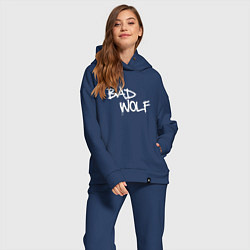 Женский костюм оверсайз Bad Wolf злой волк, цвет: тёмно-синий — фото 2