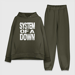 Женский костюм оверсайз System of a Down логотип