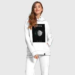 Женский костюм оверсайз Moon Луна Space collections, цвет: белый — фото 2