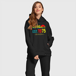 Женский костюм оверсайз Vintage est 1975 Limited Edition, цвет: черный — фото 2