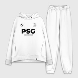 Женский костюм оверсайз PSG Униформа Чемпионов, цвет: белый