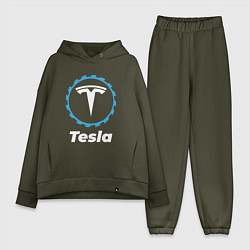 Женский костюм оверсайз Tesla в стиле Top Gear, цвет: хаки