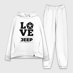 Женский костюм оверсайз Jeep Love Classic, цвет: белый