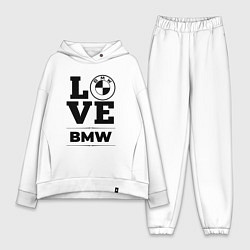 Женский костюм оверсайз BMW love classic, цвет: белый