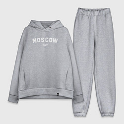 Женский костюм оверсайз MOSCOW 1147, цвет: меланж