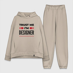 Женский костюм оверсайз Trust me - Im designer