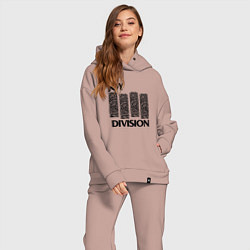 Женский костюм оверсайз Joy Division - rock, цвет: пыльно-розовый — фото 2