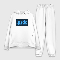 Женский костюм оверсайз Adobe Cloud Technologies PSDC - Полный Пипец, цвет: белый