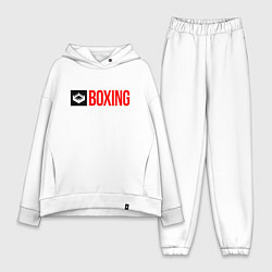 Женский костюм оверсайз Ring of boxing, цвет: белый
