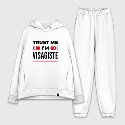 Женский костюм оверсайз Trust me - Im visagiste, цвет: белый
