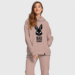 Женский костюм оверсайз Bad rabbit, цвет: пыльно-розовый — фото 2