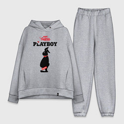Женский костюм оверсайз Толстяк playboy