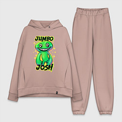 Женский костюм оверсайз Jumbo Josh, цвет: пыльно-розовый