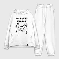 Женский костюм оверсайз Thousand Foot Krutch - rock cat, цвет: белый