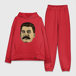 Женский костюм оверсайз Сталин СССР, цвет: красный