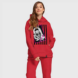 Женский костюм оверсайз Bad Barbie, цвет: красный — фото 2