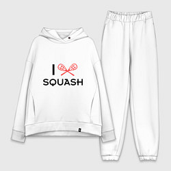 Женский костюм оверсайз I Love Squash