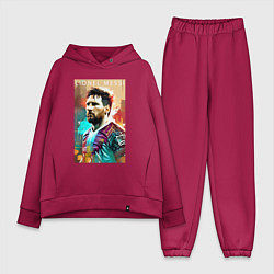 Женский костюм оверсайз Lionel Messi - football - striker, цвет: маджента