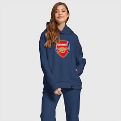 Женский костюм оверсайз Arsenal fc sport, цвет: тёмно-синий — фото 2