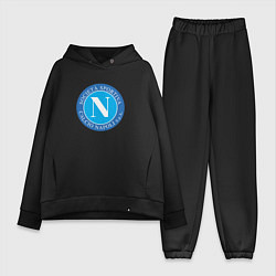Женский костюм оверсайз Napoli fc sport, цвет: черный