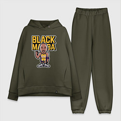 Женский костюм оверсайз Kobe black mamba, цвет: хаки