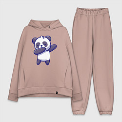Женский костюм оверсайз Dabbing panda