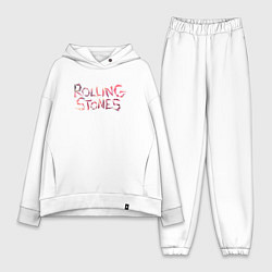 Женский костюм оверсайз The Rolling Stones - logo