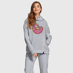 Женский костюм оверсайз Homer donut, цвет: меланж — фото 2