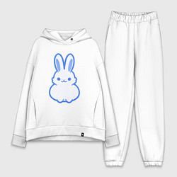 Женский костюм оверсайз White bunny