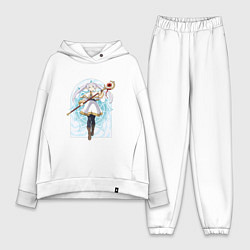 Женский костюм оверсайз Фрирен с посохом, цвет: белый