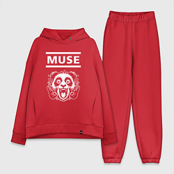 Женский костюм оверсайз Muse rock panda, цвет: красный